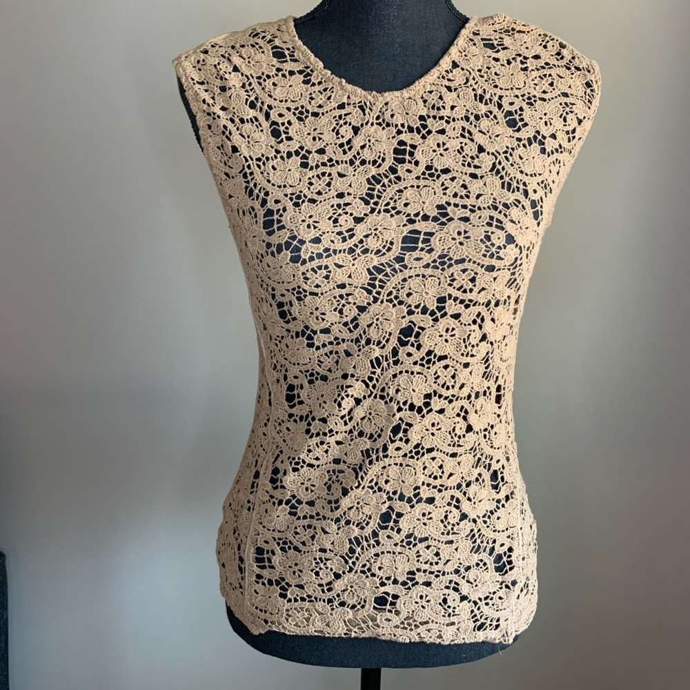 The Limited Crochet Sleeveless Blouse